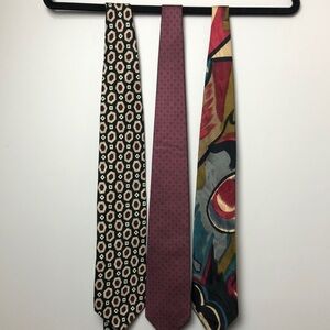 Pierre Balmain couture bundle of 3 ties